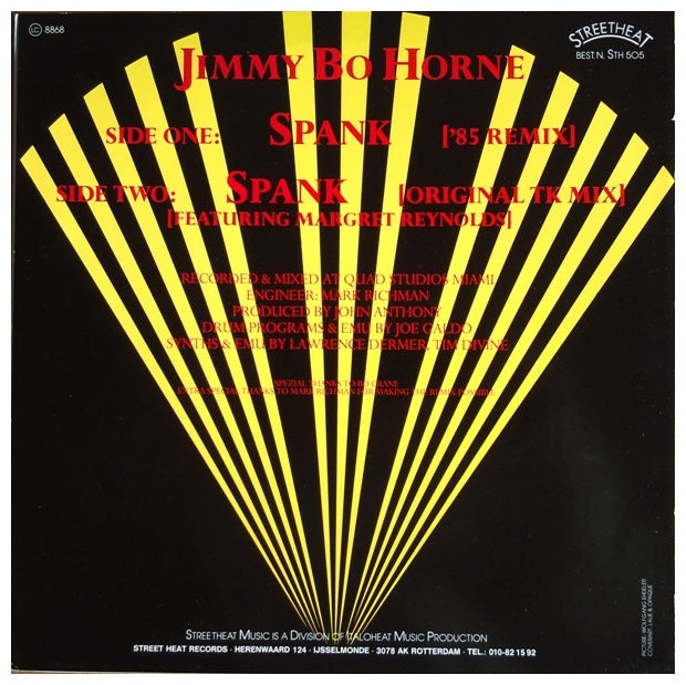 JIMMY "BO" HORNE - SPANK | 12" MAXI SINGLE VINILO USADO