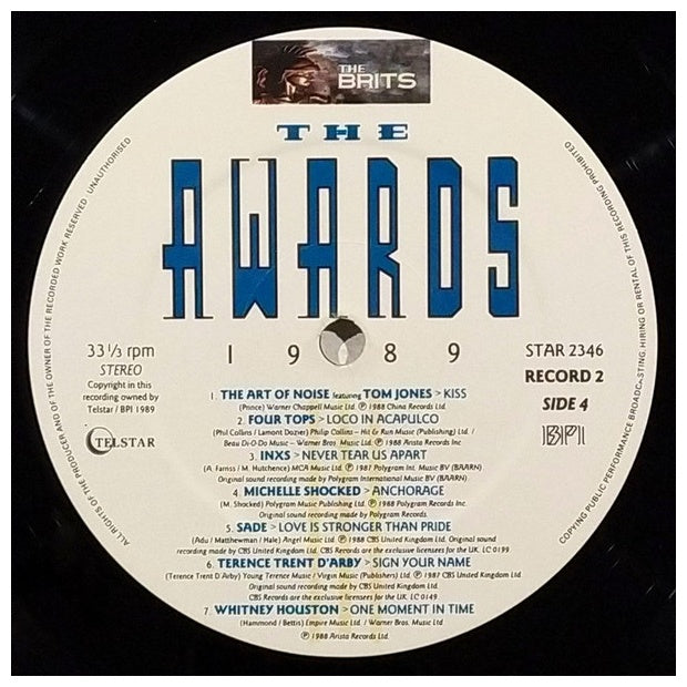 THE AWARDS 1989 - THE DEFINITIVE ALBUM THE BRITS AWARDS 1989 (2LP) | VINILO USADO
