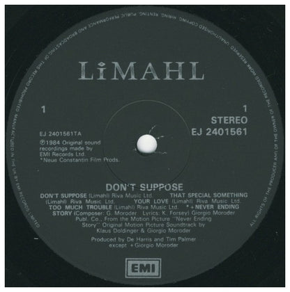 LIMAHL - DON T SUPPOSE | VINILO USADO