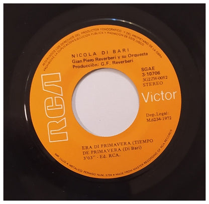 NICOLA DI BARI - I GIORNI DELLARCOBALENO | 7 SINGLE USADO