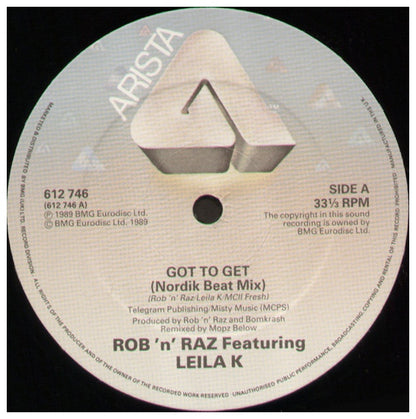 LEILA K - GOT TO GET (REMIXES) | 12" MAXI SINGLE VINILO USADO