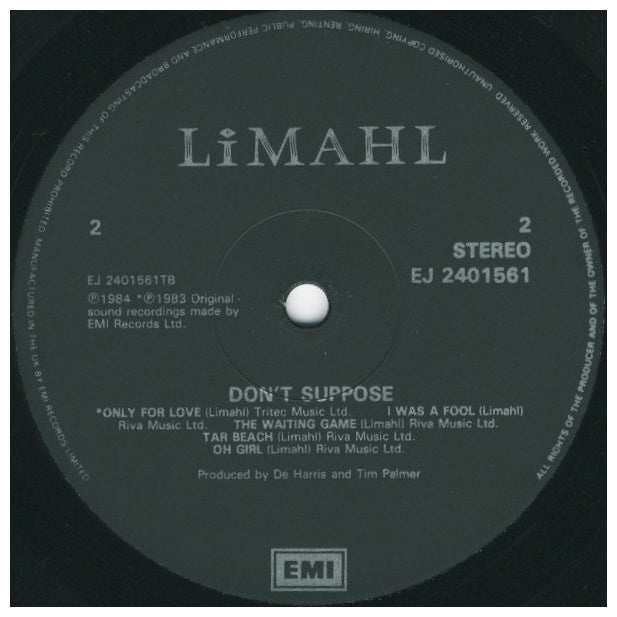 LIMAHL - DON T SUPPOSE | VINILO USADO