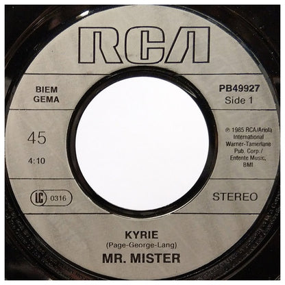 MR. MISTER - KYRIE | 7" SINGLE USADO