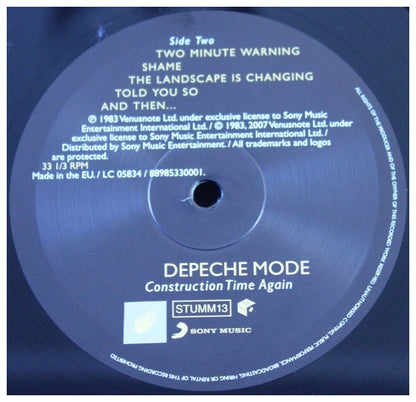 DEPECHE MODE - CONSTRUCTION TIME AGAIN | VINILO