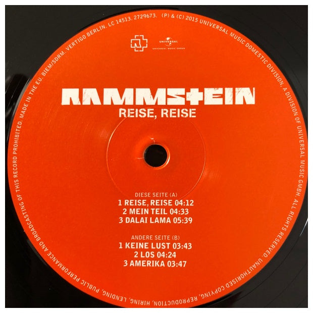 RAMMSTEIN - REISE, REISE (2LP) | VINILO