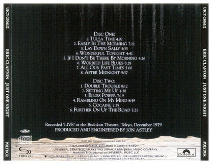 ERIC CLAPTON - JUST ONE NIGHT (2CD) | CD