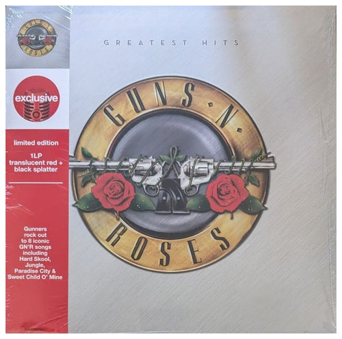 GUNS 'N ROSES - GREATEST HITS (EXCLUSIVE LTD EDITION) (TRANSLUCENT RED/BLACK SPLATTER VINYL) | VINILO