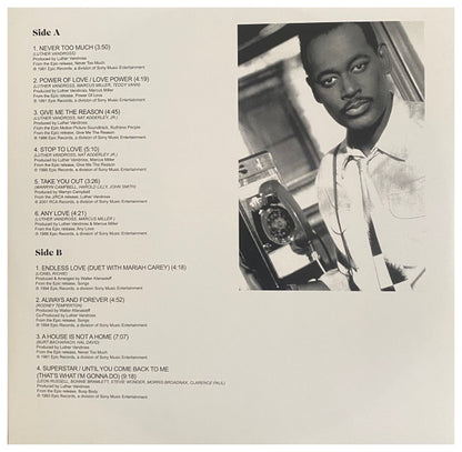 LUTHER VANDROSS - NEVER TOO MUCH: GREATEST HITS | VINILO
