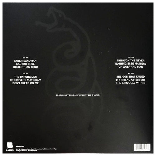 METALLICA - METALLICA: THE BLACK ALBUM (2LP) (EXCLUSIVE BLACKER/MARBLED VINYL) | VINILO