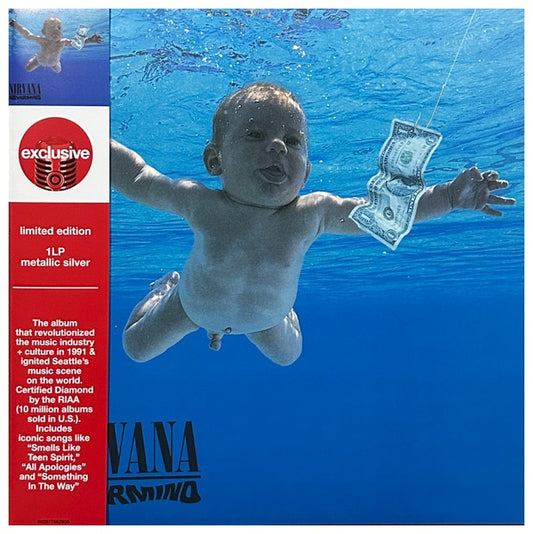 NIRVANA - NEVERMIND (EXCLUSIVE LTD EDITION) (METALLIC SILVER VINYL) | VINILO