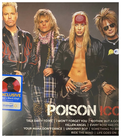POISON - ICON: GREATEST HITS (EXCLUSIVE) (RED/BLACK VINYL) | VINILO