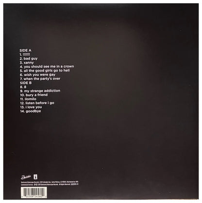 BILLIE EILISH - WHEN WE ALL FALL ASLEEP, WHERE DO WE GO? | VINILO