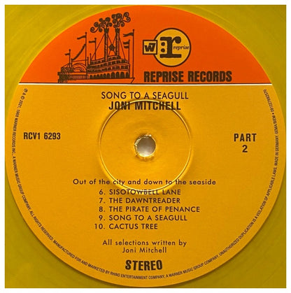 JONI MITCHELL - SONG TO A SEAGULL (TRANSPARENT YELLOW VINYL) | VINILO