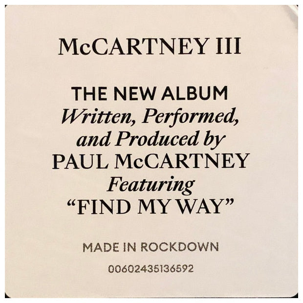 PAUL McCARTNEY - McCARTNEY III | VINILO