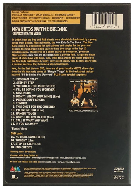 NEW KIDS ON THE BLOCK - GREATEST HITS: THE VIDEOS | DVD