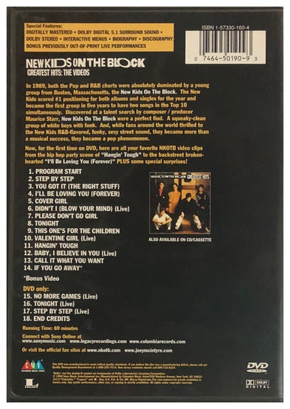 NEW KIDS ON THE BLOCK - GREATEST HITS: THE VIDEOS | DVD