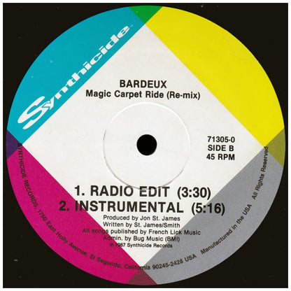 BARDEAUX - MAGIC CARPET RIDE | 12" MAXI SINGLE VINILO USADO