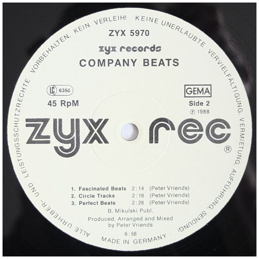 COMPANY B - THE MIAMI MEGAMIX | 12" MAXI SINGLE VINILO USADO