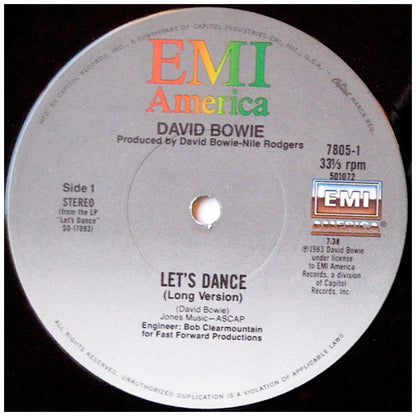 DAVID BOWIE - LET'S DANCE | 12" MAXI SINGLE VINILO USADO