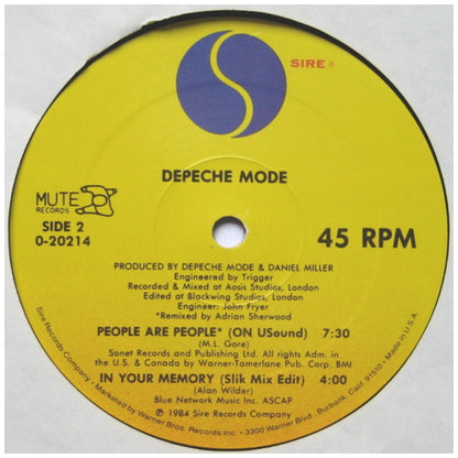 DEPECHE MODE - PEOPLE ARE PEOPLE | 12" MAXI SINGLE VINILO USADO