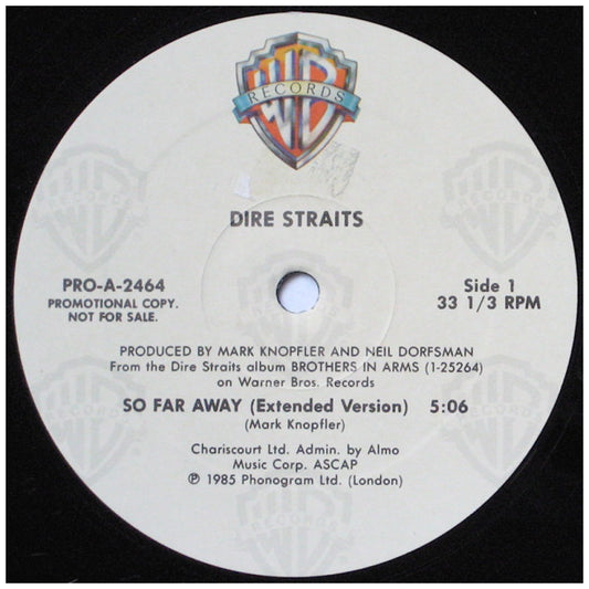 DIRE STRAITS - SO FAR AWAY (EXTENDED VERSION) (PROMO COPY) | 12" MAXI SINGLE VINILO USADO