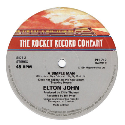 ELTON JOHN - SAD SONGS (SAY SO MUCH) (EXTENDED VERSION) | 12" MAXI SINGLE VINILO USADO