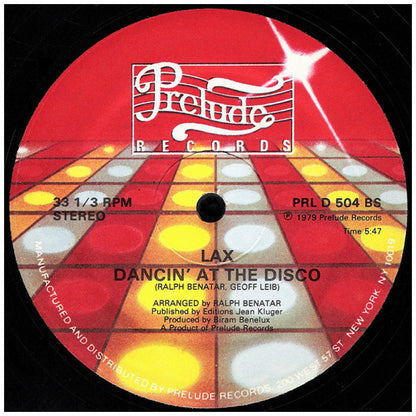 LAX - DANCING AT THE DISCO (PROMO COPY) | 12" MAXI SINGLE VINILO USADO