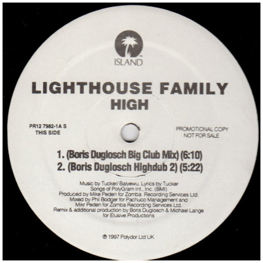 LIGHTHOUSE FAMILY - HIGH (REMIXES) (PROMO COPY) | 12" MAXI SINGLE VINILO USADO