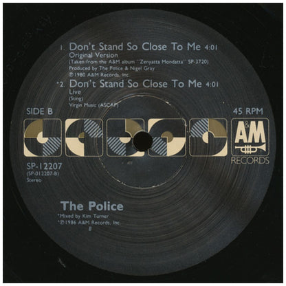 THE POLICE - DON'T STAND SO CLOSE TO ME (DANCE MIX) | 12" MAXI SINGLE VINILO USADO