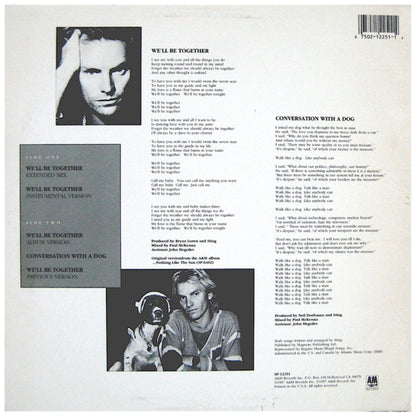 STING - WILL BE TOGETHER | 12" MAXI SINGLE VINILO USADO