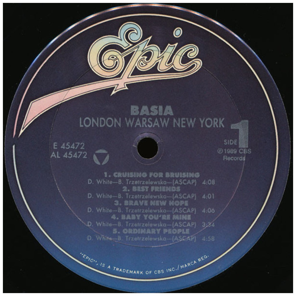 BASIA - LONDON WARSAW NEW YORK | VINILO USADO