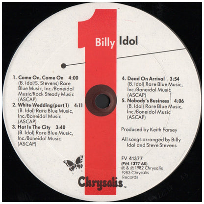 BILLY IDOL - BILLY IDOL | VINILO USADO