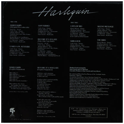 DAVE GRUSIN & LEE RITENOUR - HARLEQUIN (VDE-NUEVO/SELLADO) | VINILO