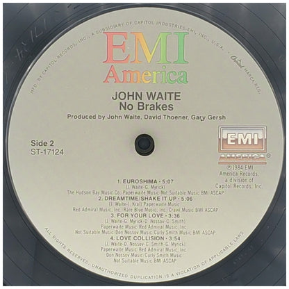 JOHN WAITE - NO BREAKS | VINILO USADO
