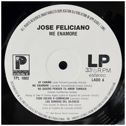 JOSE FELICIANO - ME ENAMORE (VDE/NUEVO-SELLADO) | VINILO