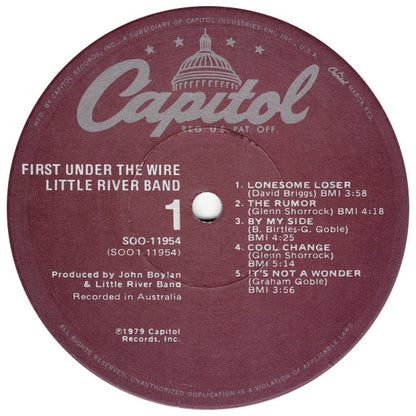 LITTLE RIVER BAND - FIRST UNDER THE WIRE | VINILO USADO