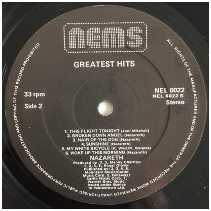 NAZARETH - GREATEST HITS (VDE-NUEVO/SELLADO) | VINILO