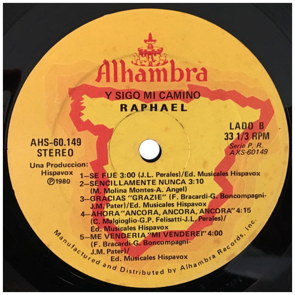 RAPHAEL - Y…SIGO MI CAMINO | VINILO USADO