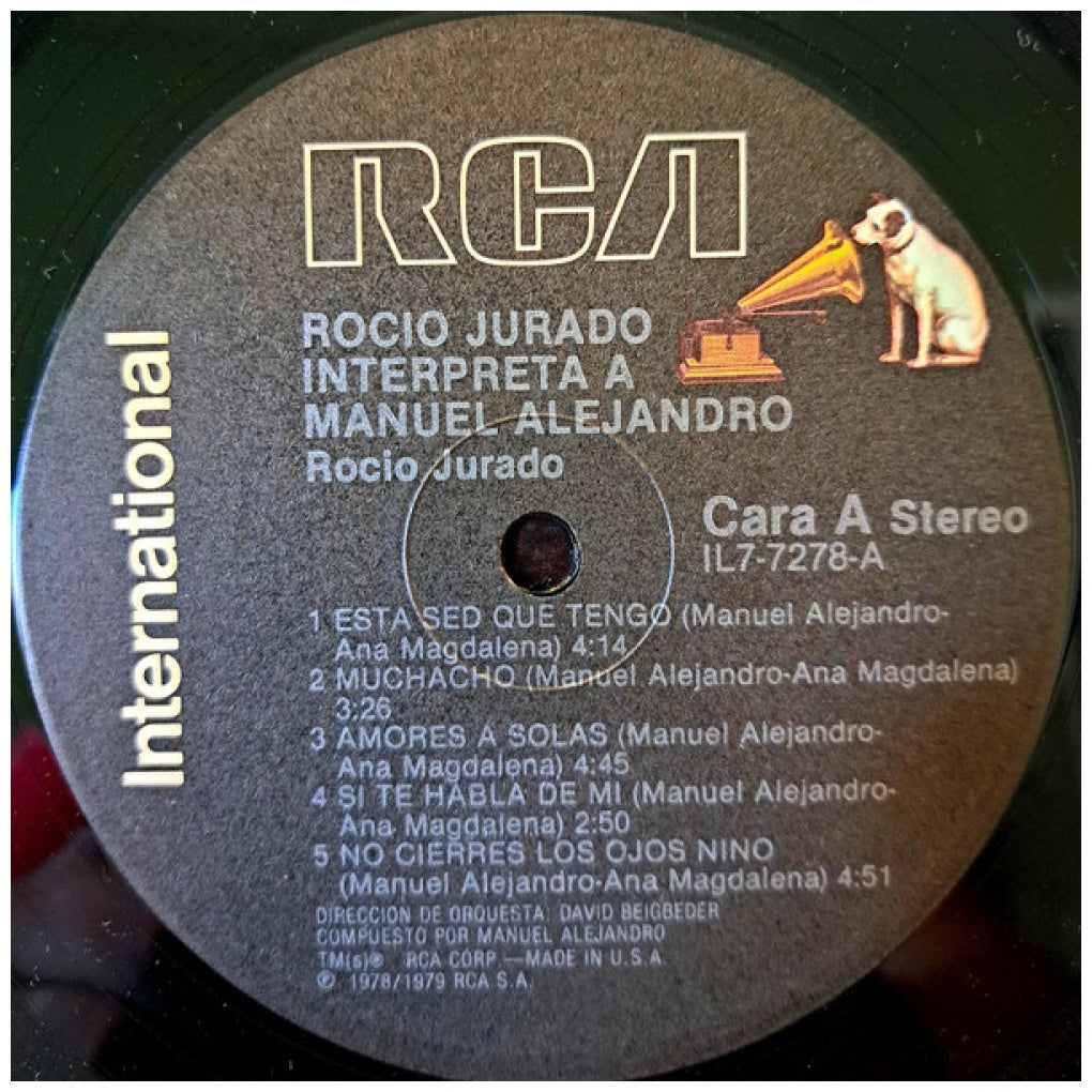 ROCIO JURADO - INTERPRETA A MANUEL ALEJANDRO | VINILO USADO