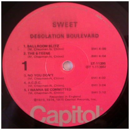 SWEET - DESOLATION BOULEVARD (USA VERSION) | VINILO USADO