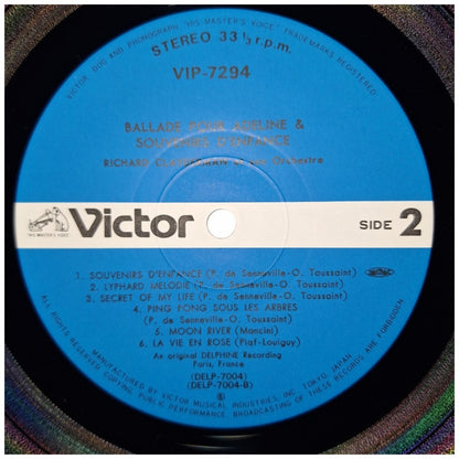 RICHARD CLAYDERMAN - BALLADE POUR ADELINE & SOUVENIRS D'ENFANCE (MADE IN JAPAN) | VINILO USADO