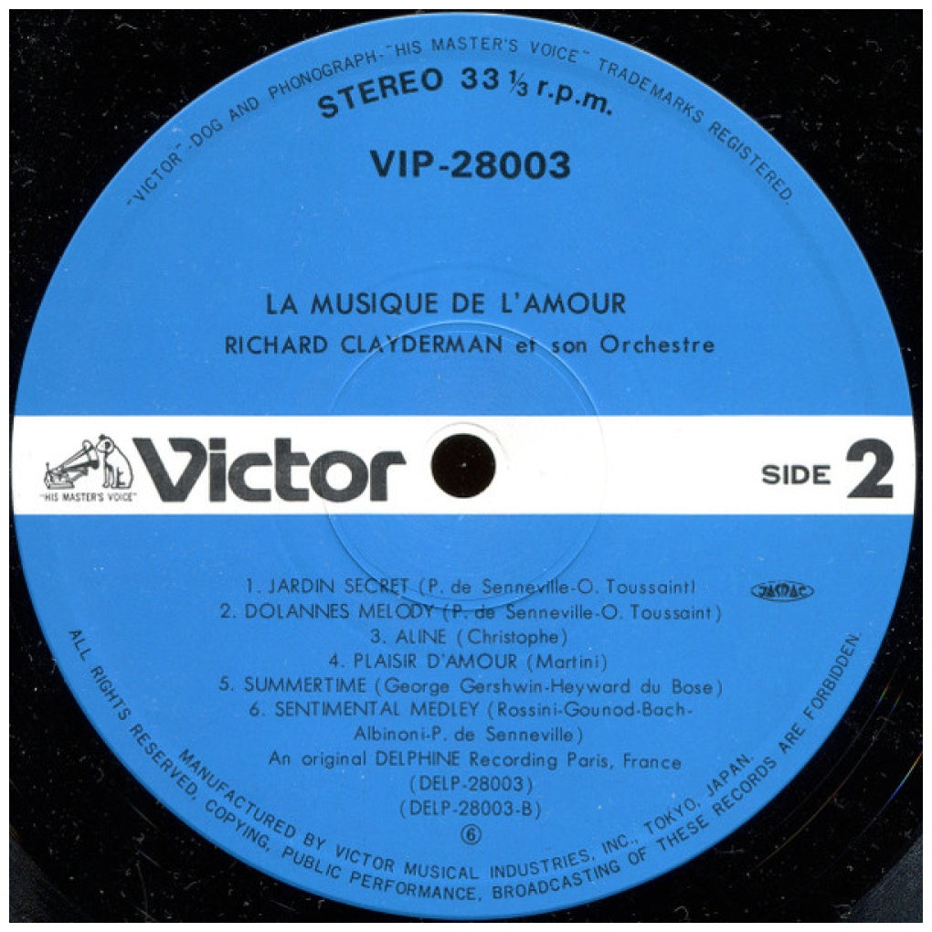 RICHARD CLAYDERMAN - LA MUSIQUE D'AMOUR (MADE IN JAPAN) | VINILO USADO