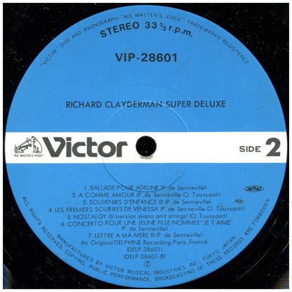 RICHARD CLAYDERMAN - SUPER DELUXE (MADE IN JAPAN) | VINILO USADO