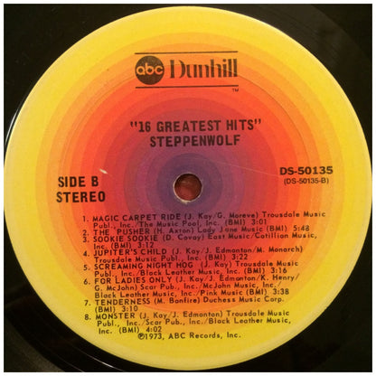 STEPPENWOLF - 16 GREATEST HITS | VINILO USADO