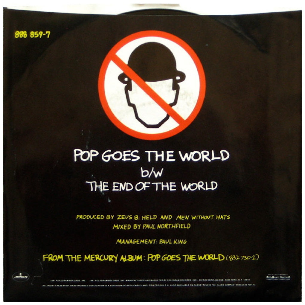 MEN WITHOUT HATS - POP GOES THE WORLD | 7" SINGLE USADO
