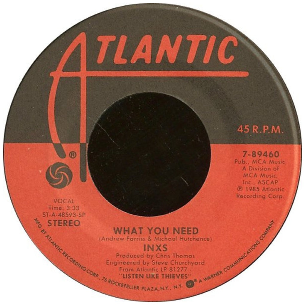 INXS - WHAT YOU NEED | 7" SINGLE USADO