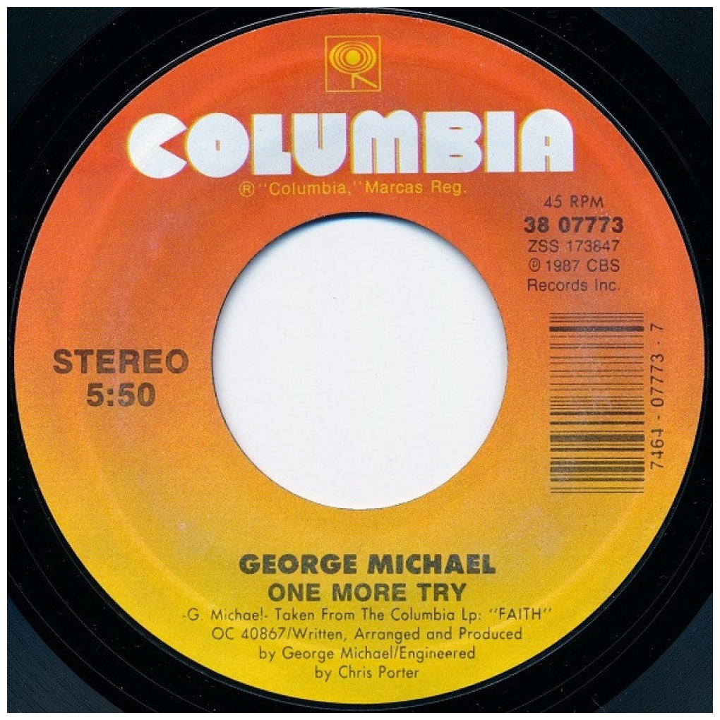 GEORGE MICHAEL - ONE MORE TRY | 7" SINGLE USADO