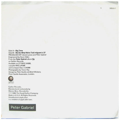 PETER GABRIEL - BIG TIME | 7" SINGLE USADO