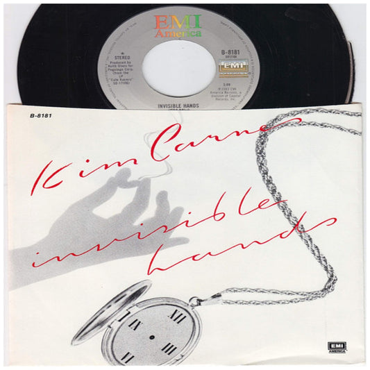 KIM CARNES - INVISIBLE HANDS | 7" SINGLE USADO