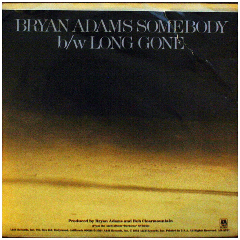 BRYAN ADAMS - SOMEBODY | 7" SINGLE USADO